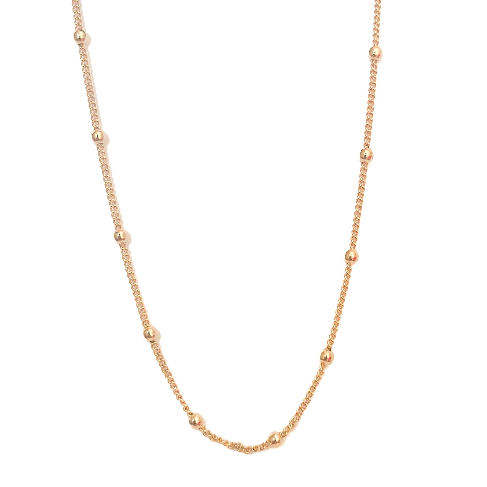 GARGANTILLA ORO LAMINADO 18K CON BALINES