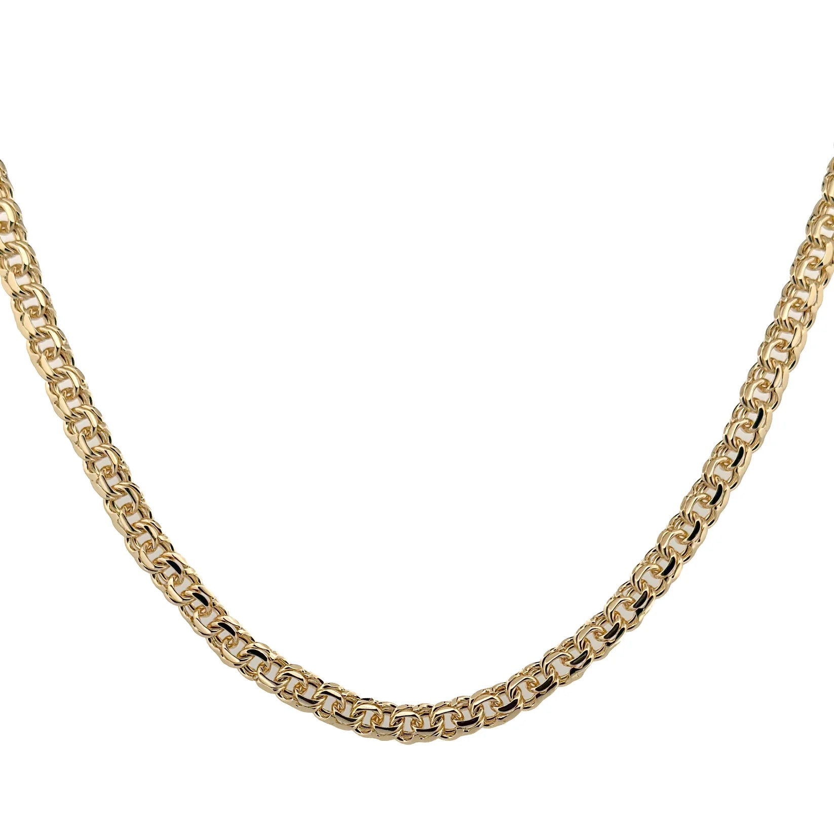 CADENA ORO LAMINADO TEJIDO CHINO 8 MM X 60 CM