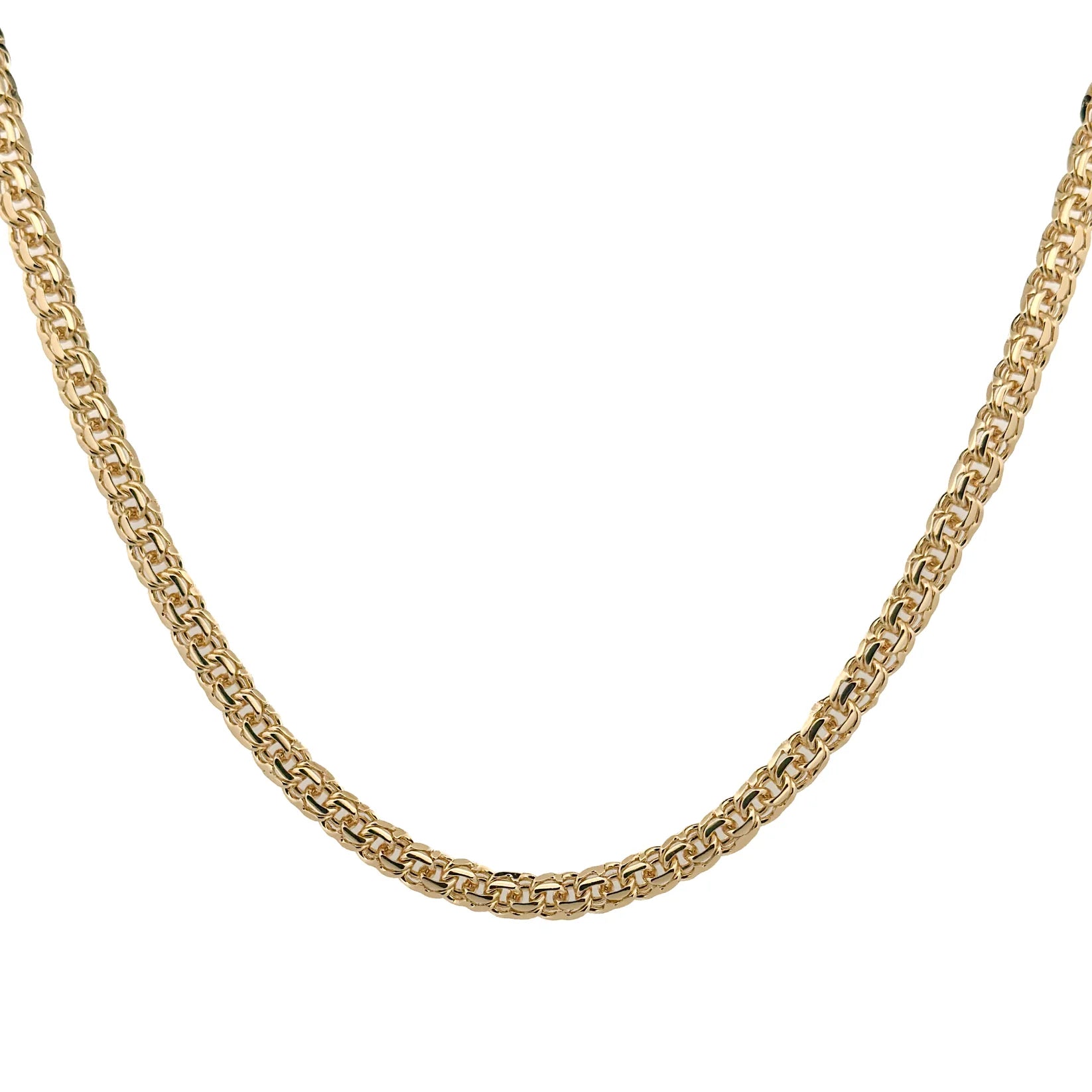 CADENA ORO LAMINADO TEJIDO CHINO 7 MM X 60 CM