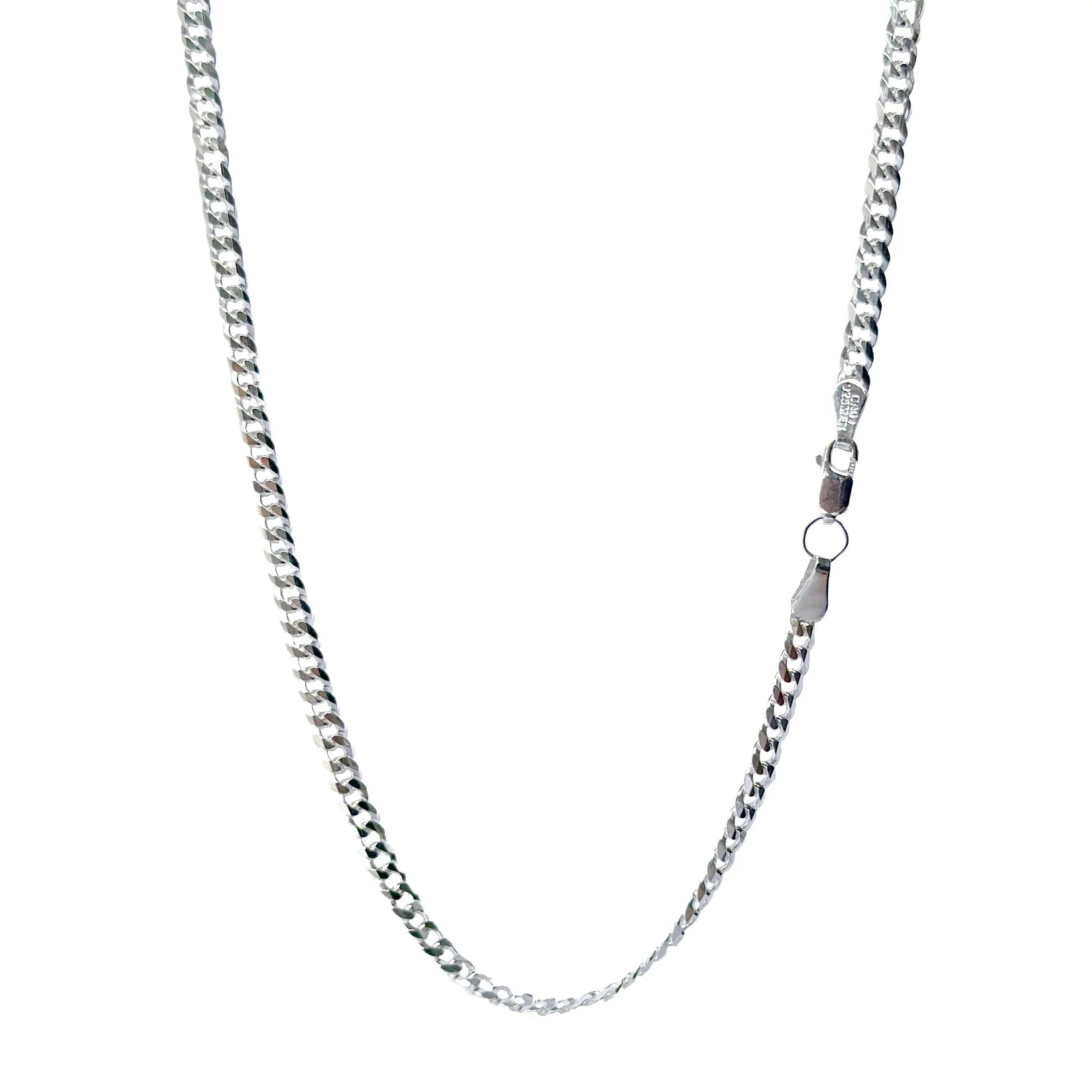 CADENA PLATA .925 BARBADO & 4MM