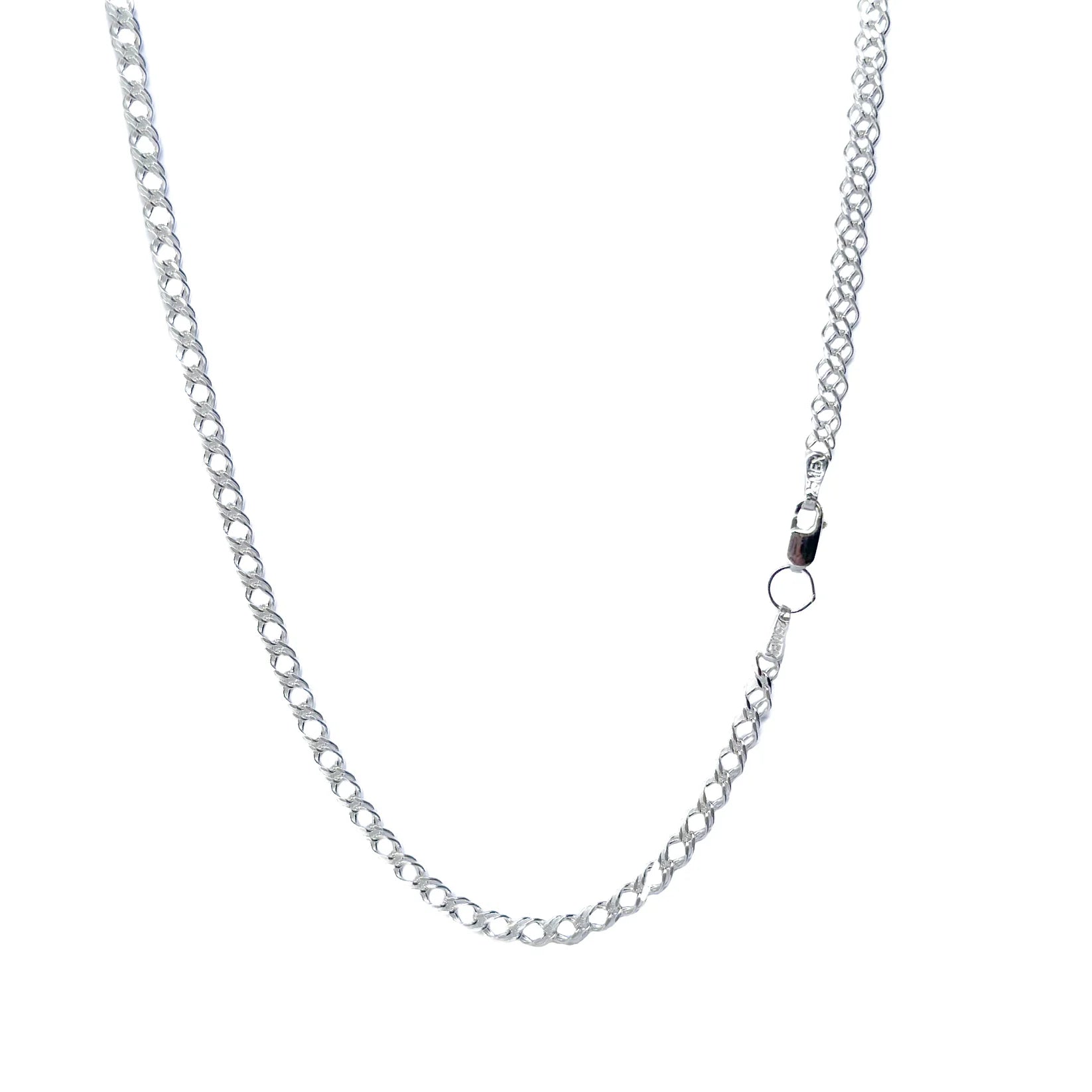 CADENA PLATA .925 DOBLE ESLABON 3MM & 50CM