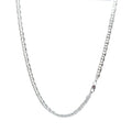 CADENA PLATA .925 GCC 4MM & 55CM CON PAVE