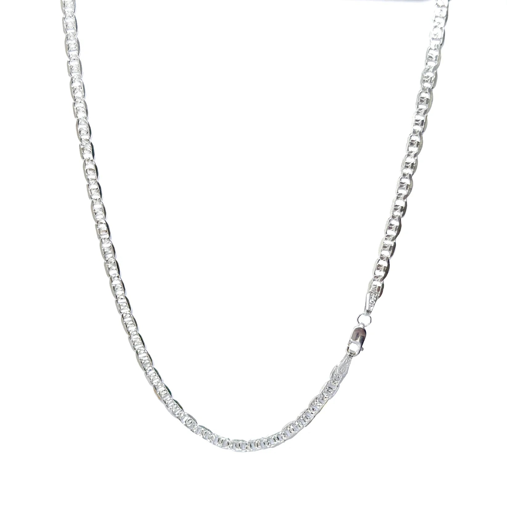 CADENA PLATA .925 GCC 4MM & 55CM CON PAVE