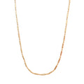 CADENA ORO LAMINADO 18K PUNTO Y COMA 45CM X 2MM