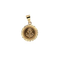 DIJE ORO LAMINADO MEDALLA ANCLA